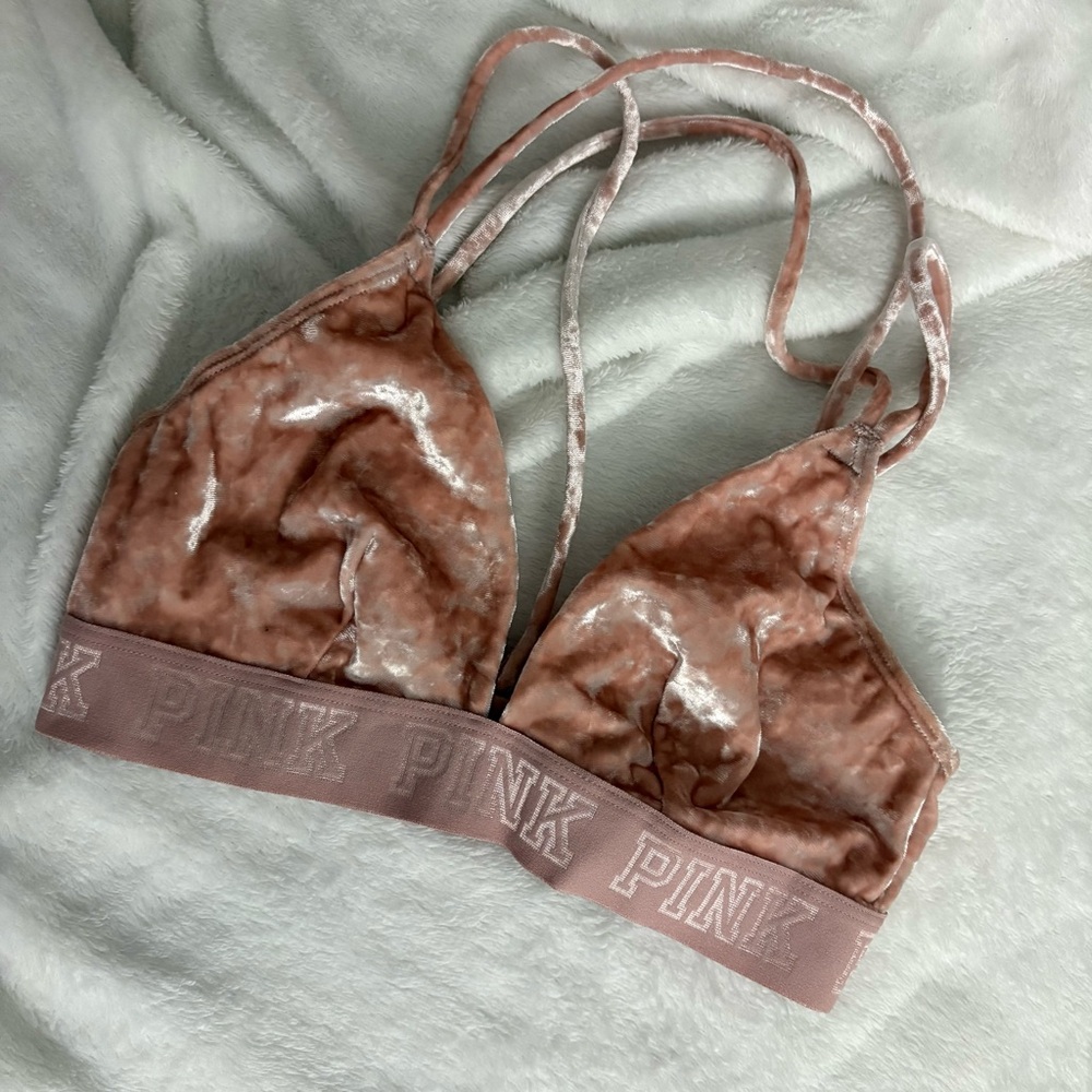 Pink Velvet Bralette